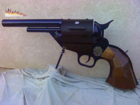 All steel frame Colt 45 cal. BBQ handgun.